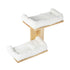 Pawz Cat Wall Shelves 2 Steps Wide Perch Soft Beds for Large Cats Climbing White-2100034992867512321