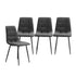 Levede 4x Dining Chairs Kitchen Velvet Grey-2006733264500428801
