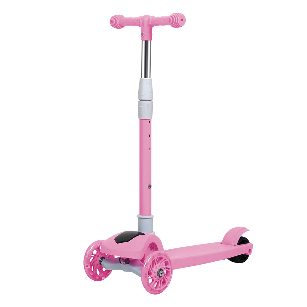 Bopeep Foldable Kids Scooter LED Music Pink-1894516714717188097