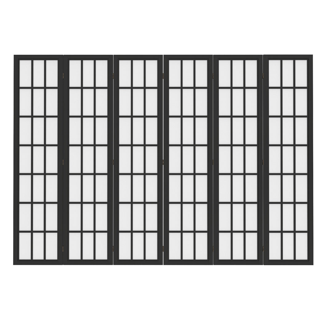 Levede 6 Panel Room Divider 170cm Freestanding Screen-1973193605594091521