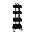 Levede 4 Tiers Kitchen Trolley Cart Black-2018816745485242369