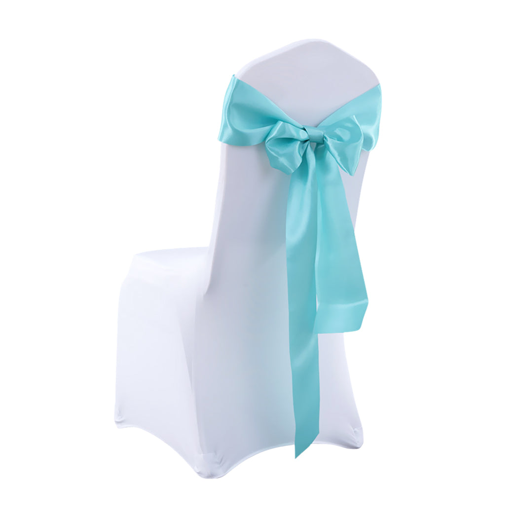 50x Satin Chair Sashes Cloth Cover Wedding Tiffany-2018816777131266049