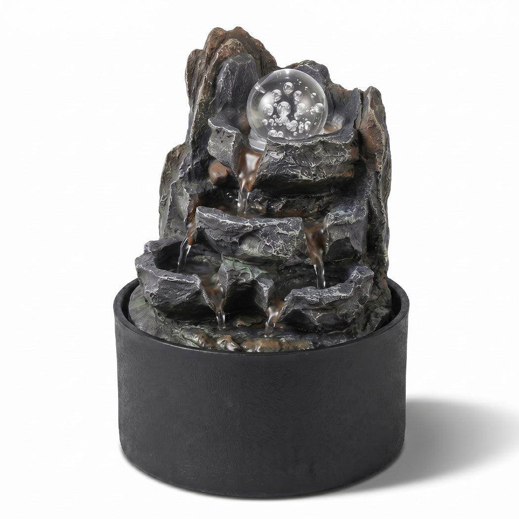 Spector Tabletop Water Fountain Resin Indoor Water Feature  3 Flow Levels Office-2061251862367178753