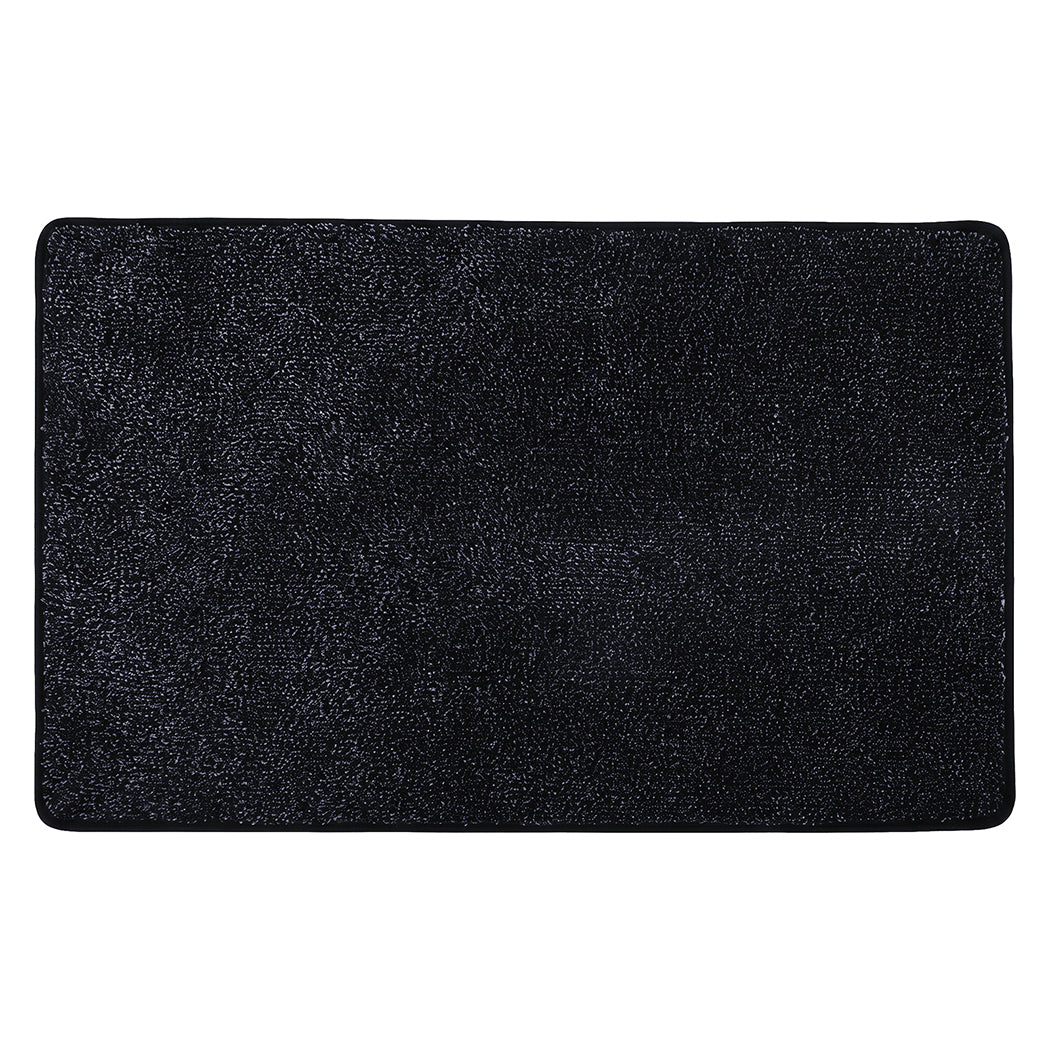 Marlow Door Mat Indoor 90x60cm Non Slip Washable Rug For Front Coal Grey-2109799592898531330