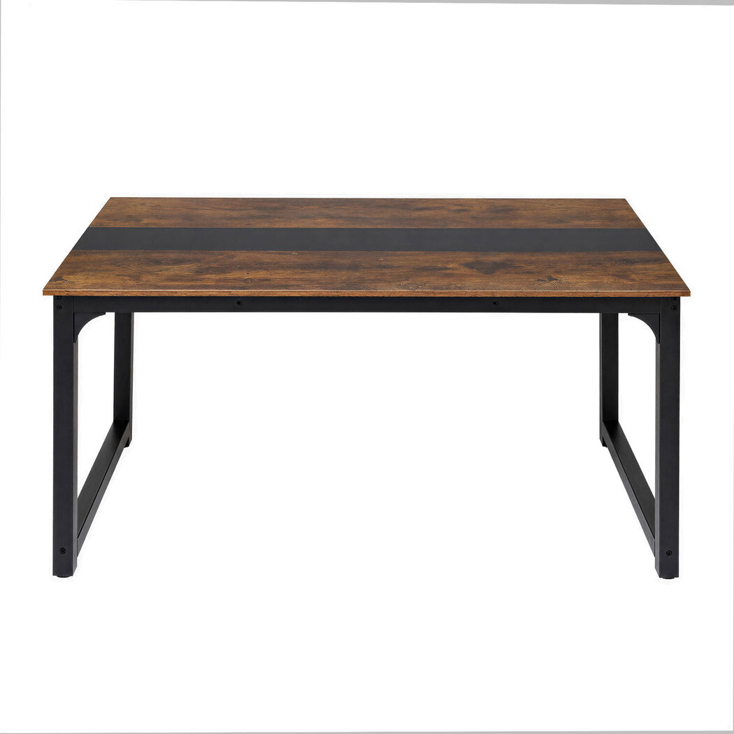 Levede Dining Table 4-6 Seater Industrial Rectangular 160cm Kitchen Restaurant-2072893553973006337
