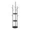 Levede Coat Rack Clothes Stand 8 Hook Organizer Black-1864183323820167169