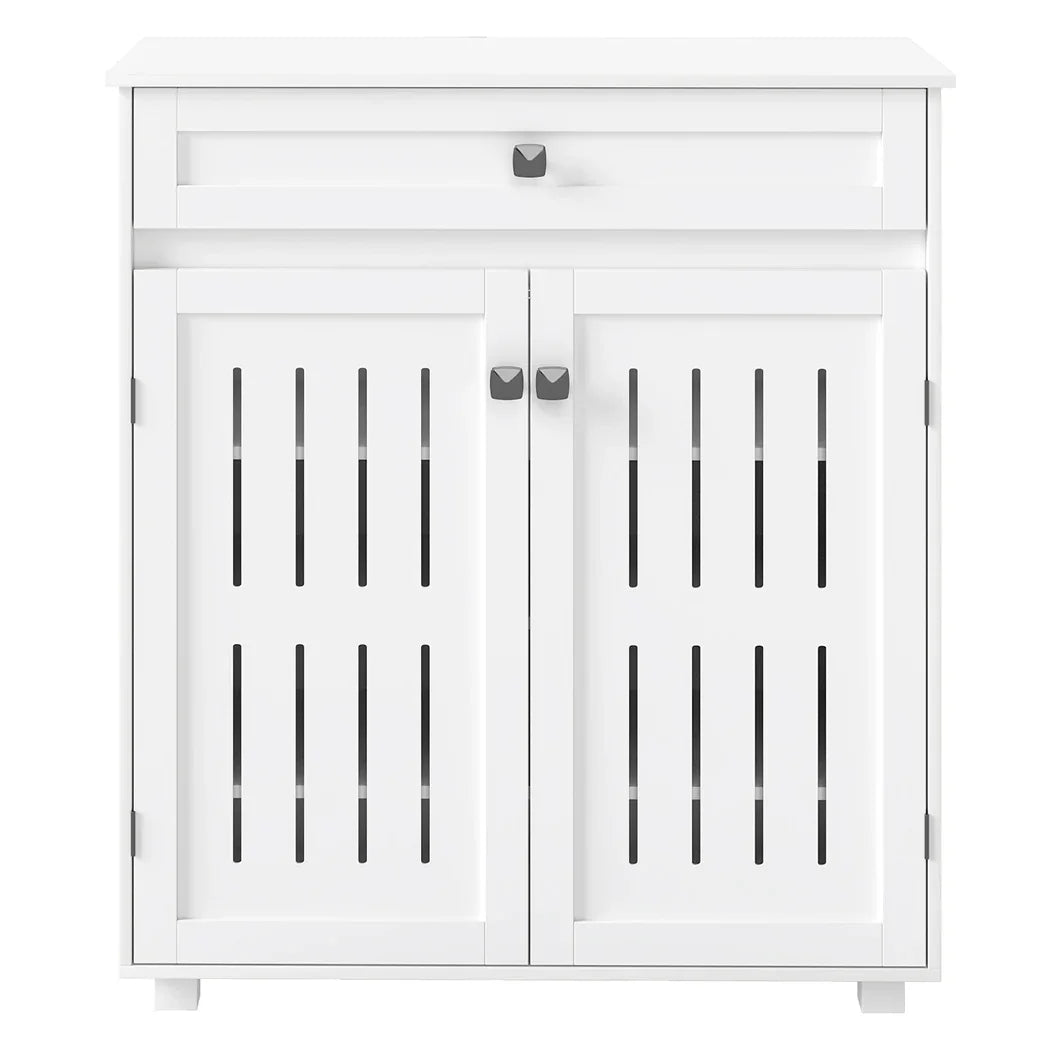 Levede Shoe Cabinet Door Storage Rack Cupboard White-2050056913709830145