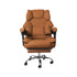 Levede Gaming Chair Office Computer Brown Footrest-1864184461999083521
