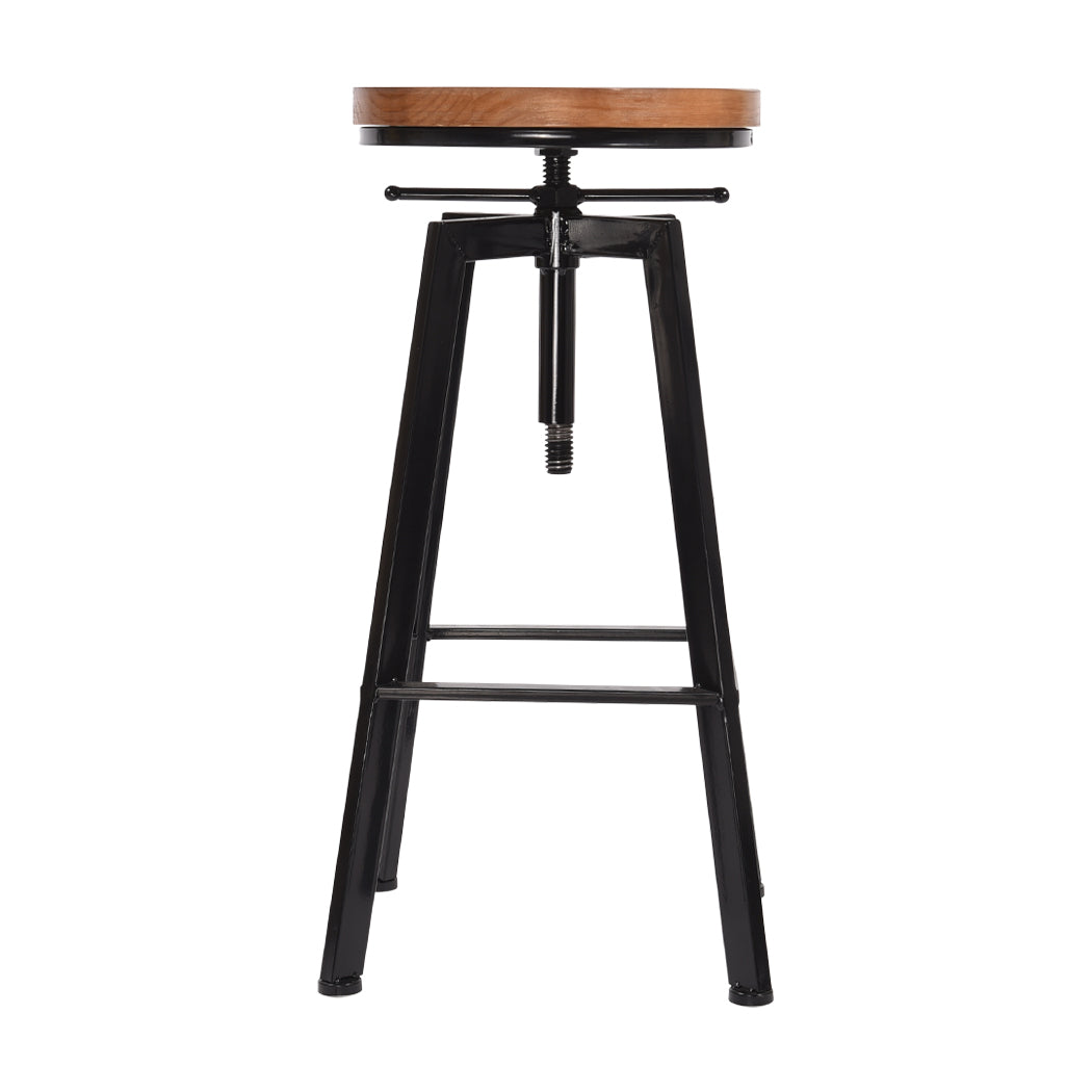 Levede 2x Bar Stools Industrial Kitchen-1864183224222224385