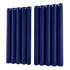 Marlow Velvet Blackout Curtains 2-Panel Room Darkening Eyelet Curtains 132x213cm-2072893566862102529