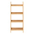 Levede Bamboo Ladder Bookcase 4-Shelf Books Plant Storage Shelf Rack Organiser-2050056773796237313