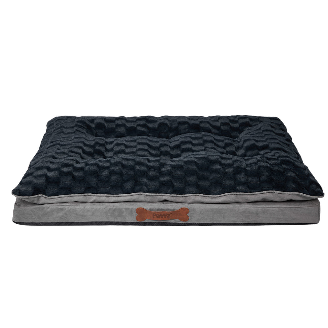 Dog Calming Bed Warm Soft Plush Comfy XL Grey X-Large-1864184509147254785