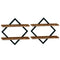 Levede Wall Shelf Floating 2 Tier Storage Decorative Bookshelf 2 Pcs Living Room-2072893560688087041