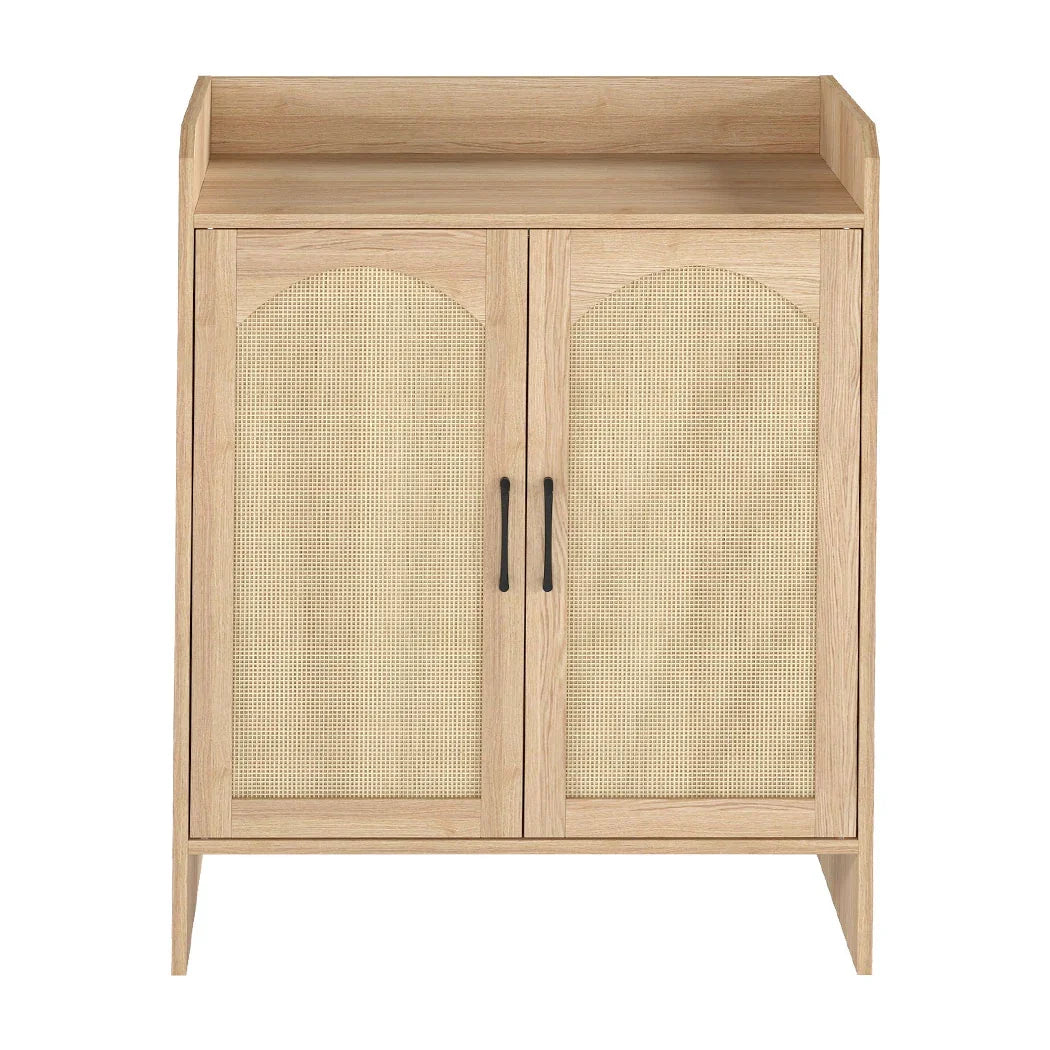 Levede 5 Tier Shoe Cabinet Wooden Double Door Storage Rack Organiser Entryway-2050056773213229057