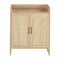 Levede 5 Tier Shoe Cabinet Wooden Double Door Storage Rack Organiser Entryway-2050056773213229057