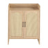 Levede 5 Tier Shoe Cabinet Wooden Double Door Storage Rack Organiser Entryway-2050056773213229057