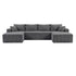 Levede Modular Sofa Lounge Set Corduroy U Shaped Sectional Cloud Couch Grey-2050056788564381697