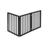 PaWz 3 Panels Wooden Pet Gate Dog Fence Black 139CM-2006732963022245889