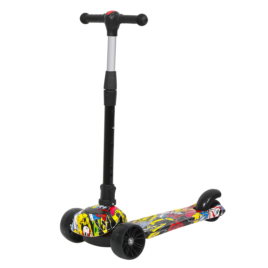 Bopeep Foldable Kids Scooter LED Music Blue-2006732821682589697