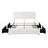 Levede Queen Bed Frame Tufted 4 Drawer-2006733226000912385