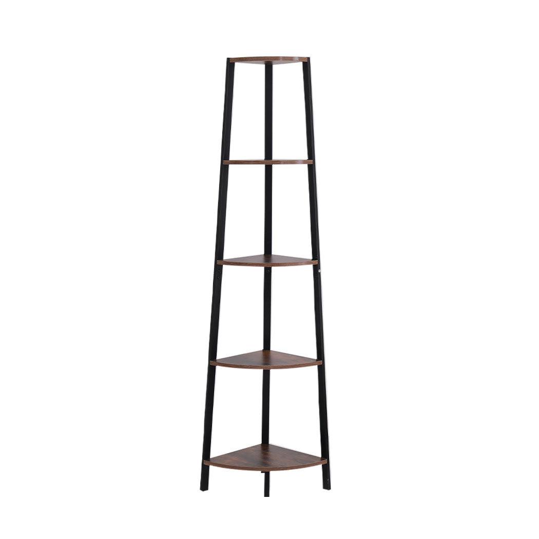 Levede 5 Tier Corner Shelf Industrial-1864183221558841345