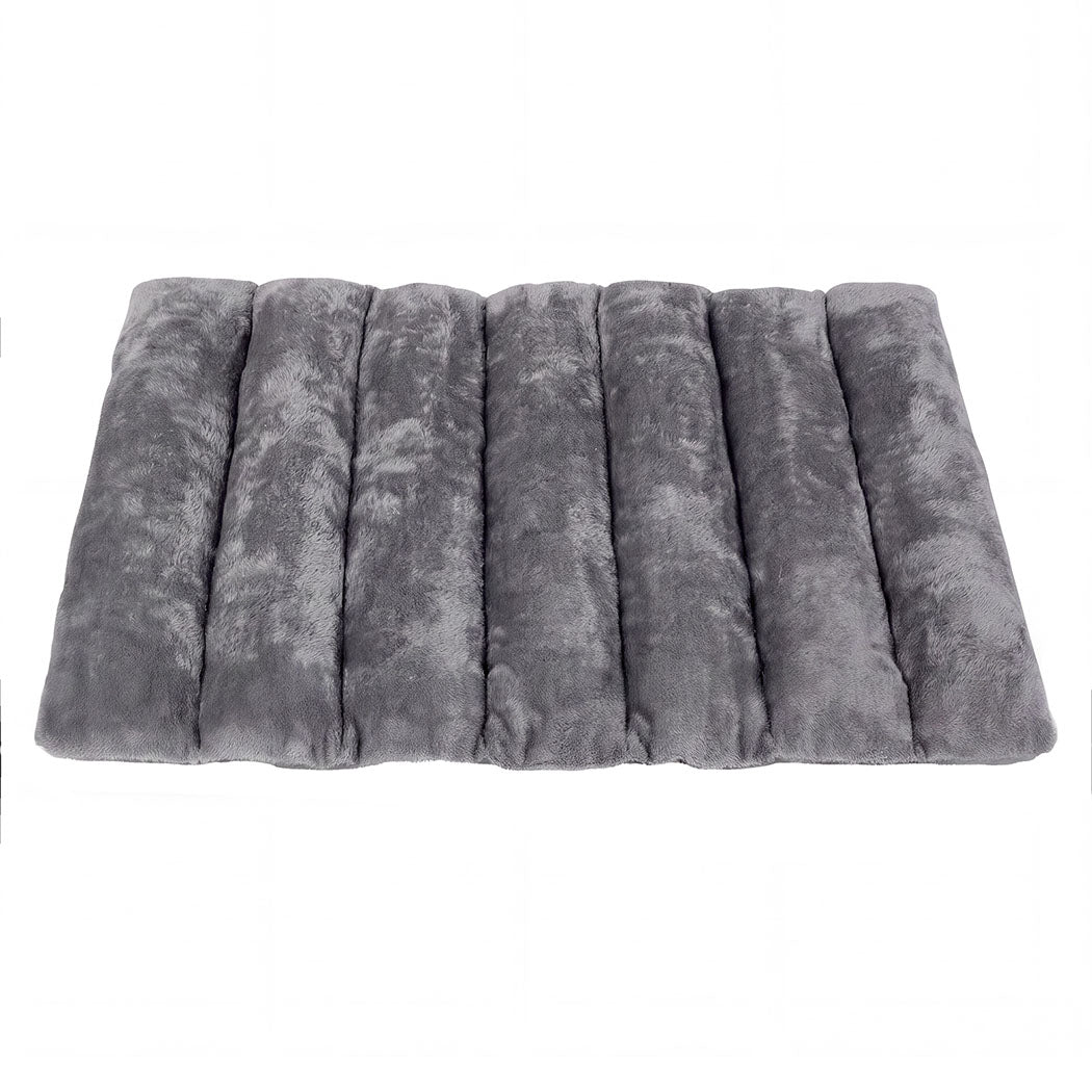 PaWz Dog Bed Large Plush Mat Water Resistant Base for Camping Car Boot Grey-2109799598460178434