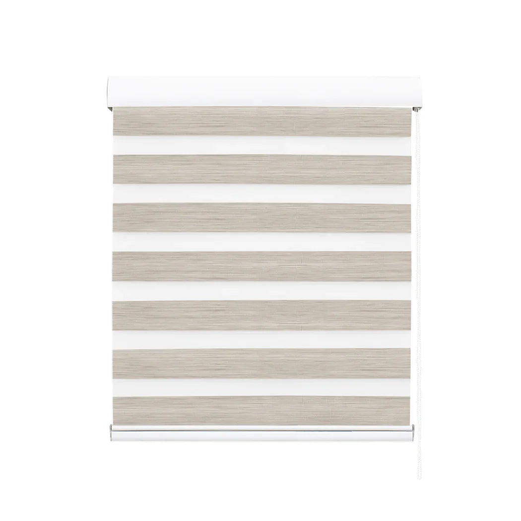 Marlow Blackout Zebra Roller Blind Curtains 150x210 Beige-2029387284964577281