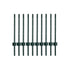 Garden U Fence Posts No Dig Metal Stakes Outdoor Yard Green 3ft 10Pack Green-2100035034437259265