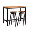 Levede 3pcs Bar Table Barstools Industrial-2018816935772426241