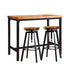 Levede 3pcs Bar Table Barstools Industrial-2018816935772426241