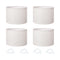 Emitto Lamp Shade 4pc Linen Drum E26 E27 with E14 Ring for Home Decor Beige-2109799596627267586