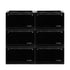 Stacked Shoe Box Acrylic Sneaker Display 6PC Black-2018816656914124801