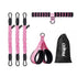 Centra Resistance Bands Set Foot Pedal 3 Tube Adjustable for Home Workout Pink-2100035025125904385