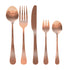 Stainless Steel Cutlery Set Glossy Knife Rose Gold-1864184347452641281