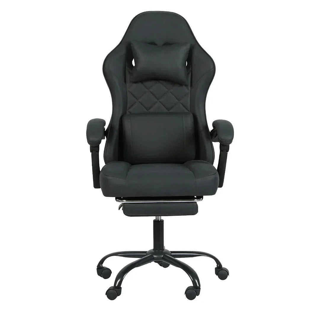 Levede Office Chair High Back Suede Fabric Gaming Chair-2050056901529571329