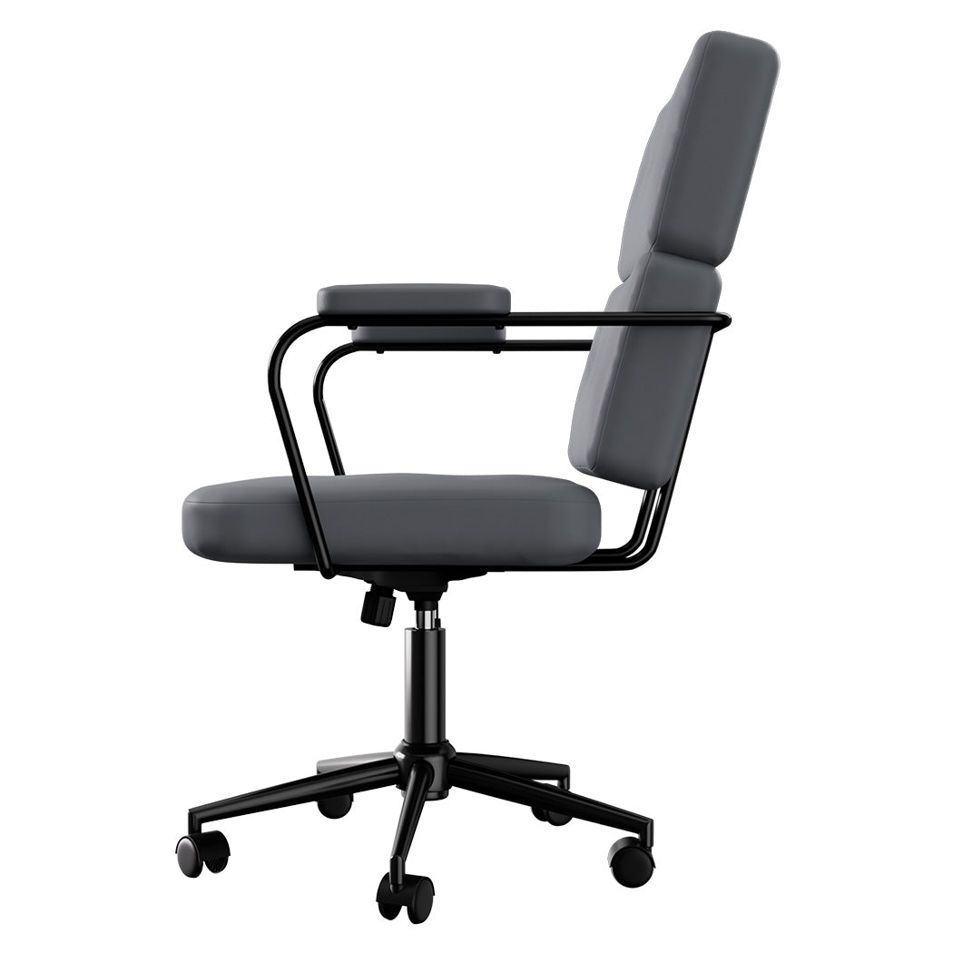 LEVEDE Ergonomic Office Chair Computer PU Grey-1910149779141300225