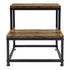 Levede 2-Step Stool Non Slip Portable Bathroom Kitchen Kids Adult Pet Use Brown-2050059013835591681