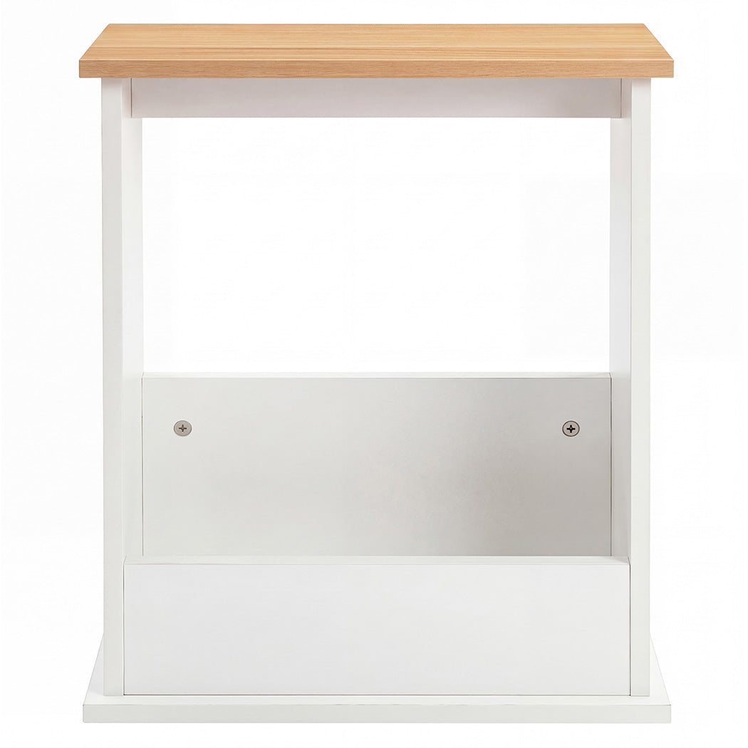 Levede Slim Side Table Magazine Rack Narrow Sofa End Table Storage Living Room-2061251865856839681