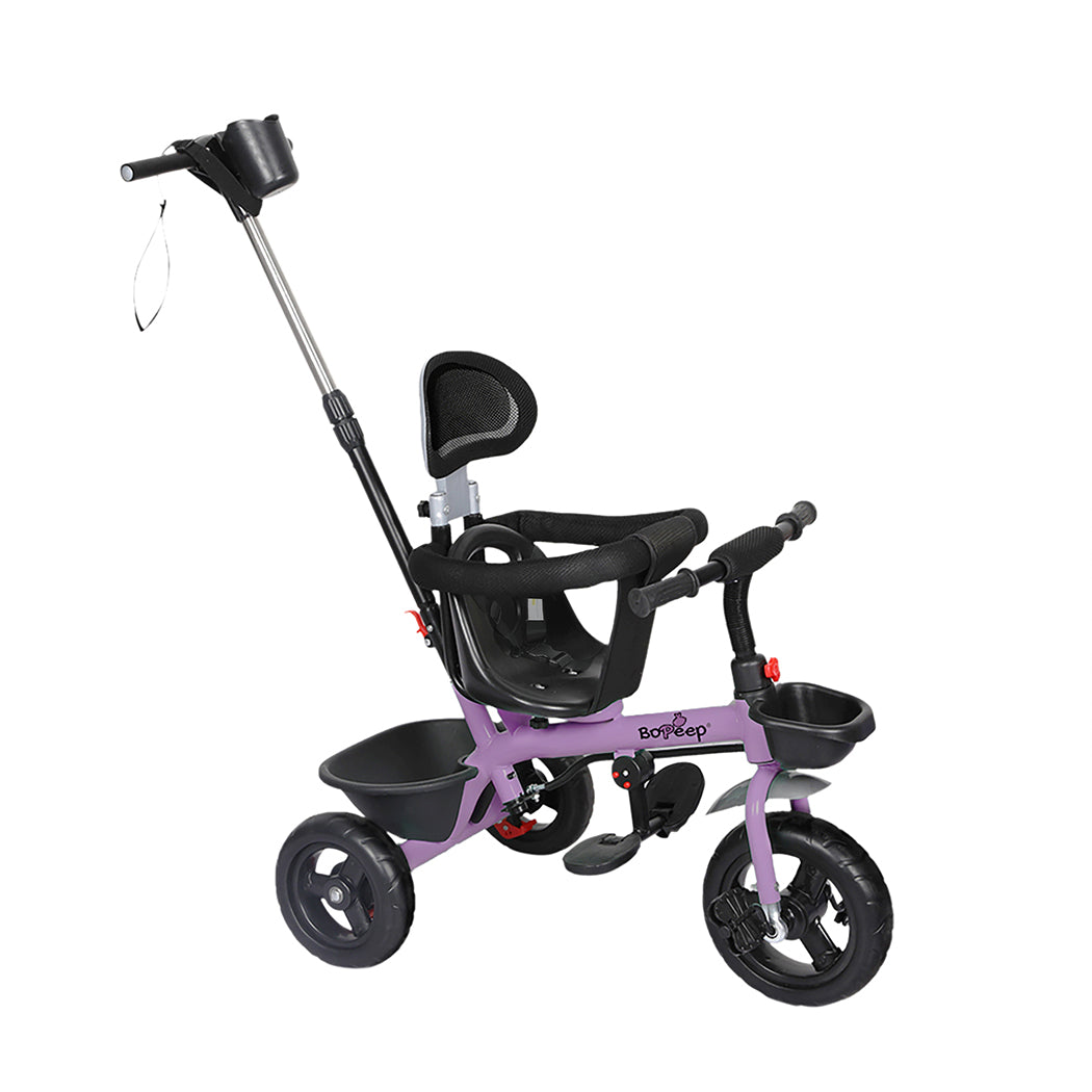 BoPeep Kids Tricycle Ride On Trike Toddler Purple-1864184319791206401