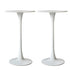 Levede 2x Round Bar Table Pub Tables White-2006733275493699585