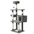 PaWz 130cm Cat Tree Toy Scratching Post Grey-2029387266031489025