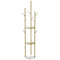 Levede Coat Rack Clothes Stand 8 Hook Organizer Gold-2018816841975205889
