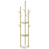Levede Coat Rack Clothes Stand 8 Hook Organizer Gold-2018816841975205889