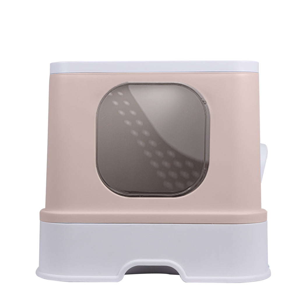 PaWz Cat Litter Box Fully Enclosed Kitty Coffee-2018816770344882177