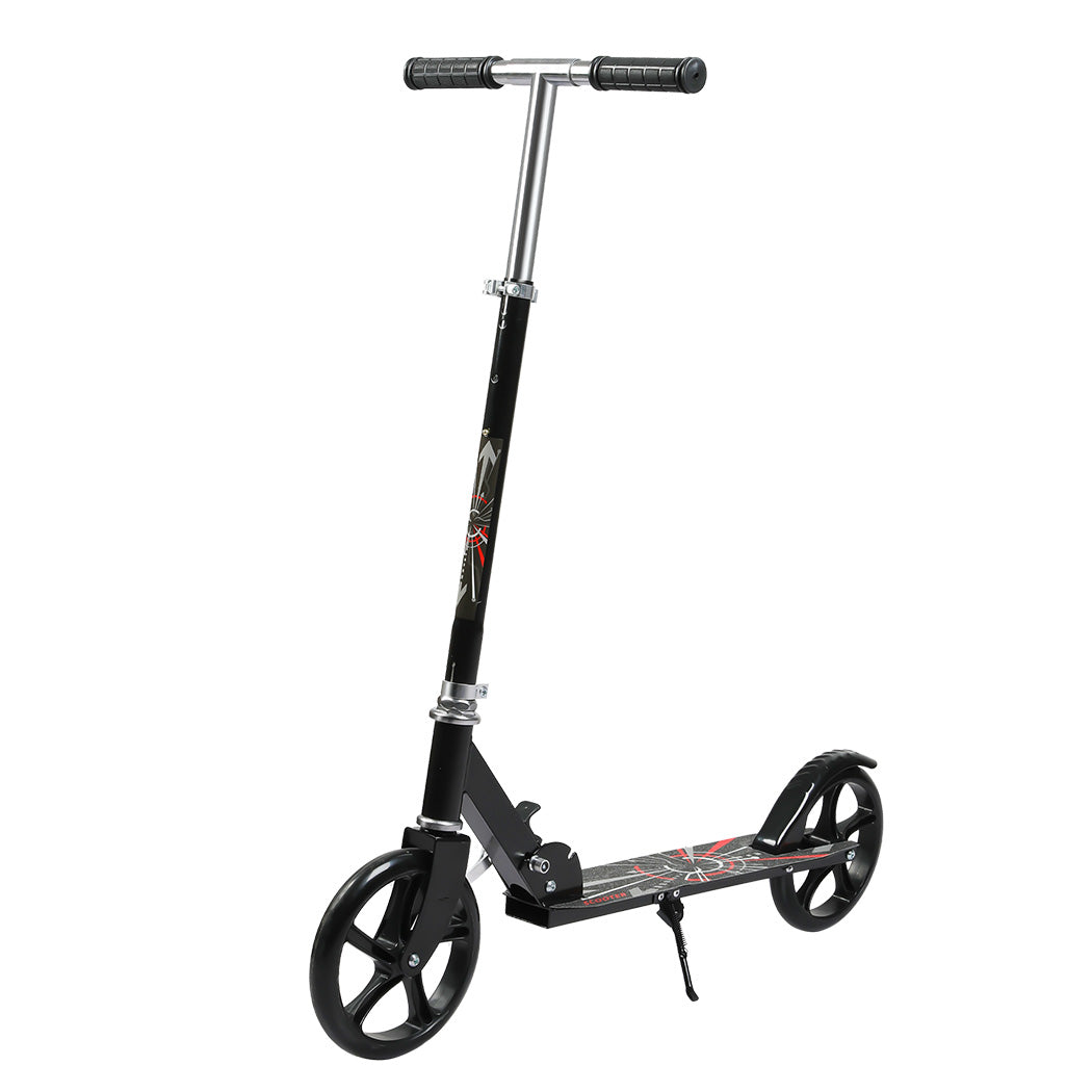 MONVELO Folding Scooter Dual Large Wheels Black-1950770003473207297