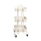 Levede 3 Tiers Kitchen Trolley Cart White-2006733175103033345