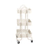 Levede 3 Tiers Kitchen Trolley Cart White-2006733175103033345