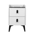 Levede Bedside Table LED Lights Drawers Storage