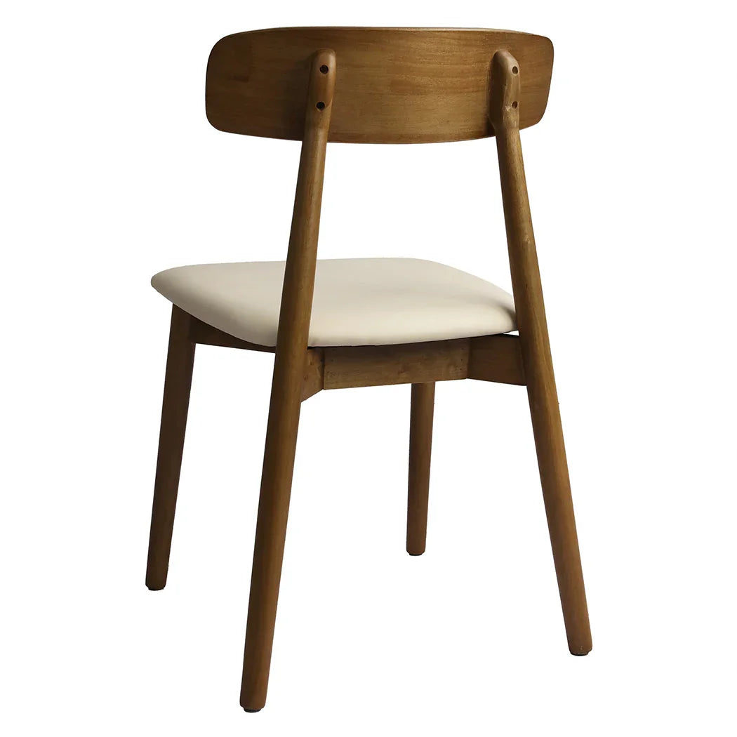 Levede 2x Dining Chairs Kitchen Chair Walnut-2029387286411612161