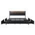 Levede King Bed Frame PU Mattress Base Storage Drawer Headboard USB Charge-2100034936097607681